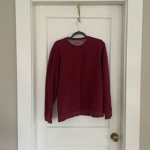 Izod Men's Maroon Crewneck Sweater